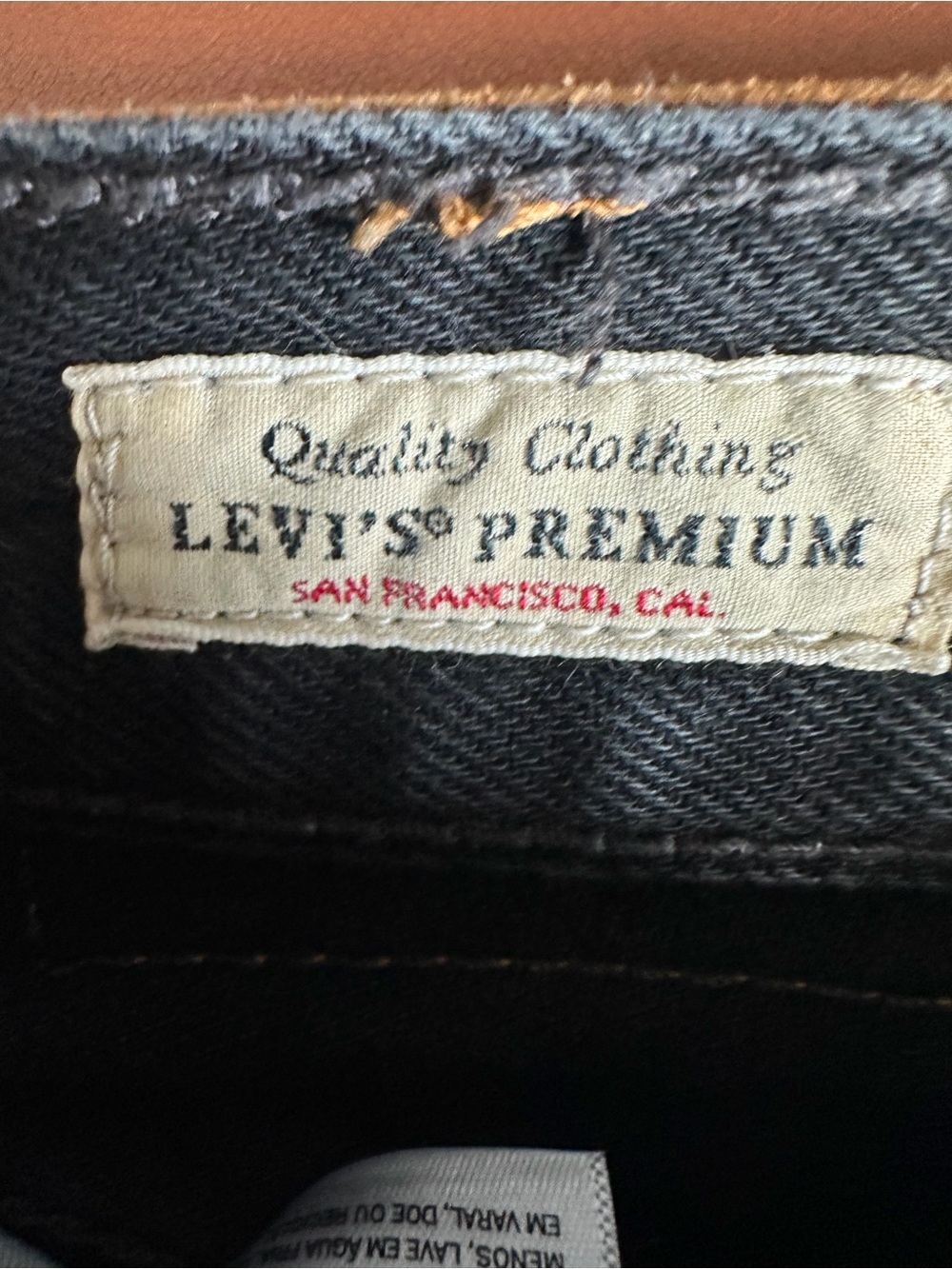 Levi’s Ribcage Wide-Leg High-Rise Jeans Black Wash Size 24 - Picture 6 of 8